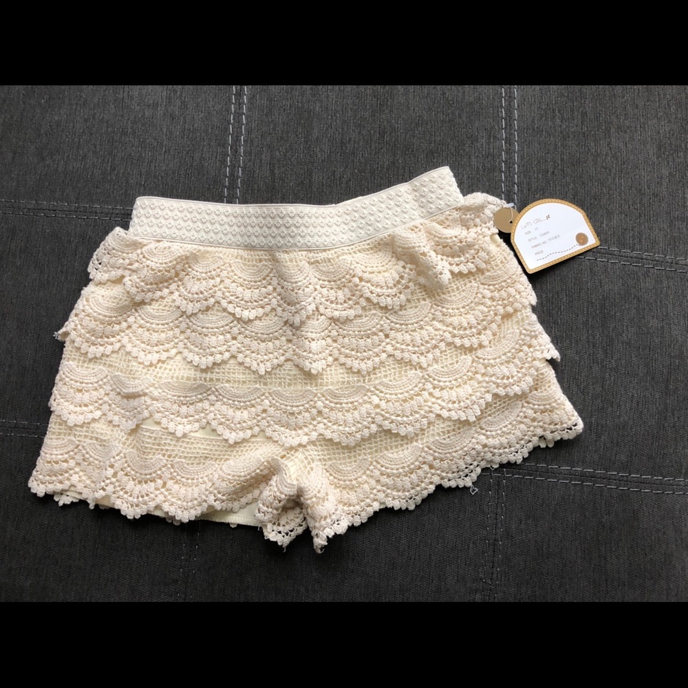 Ivory shorts